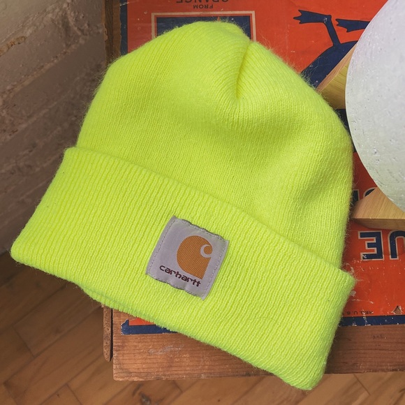 Neon Carhartt Beanie - Picture 3 of 4